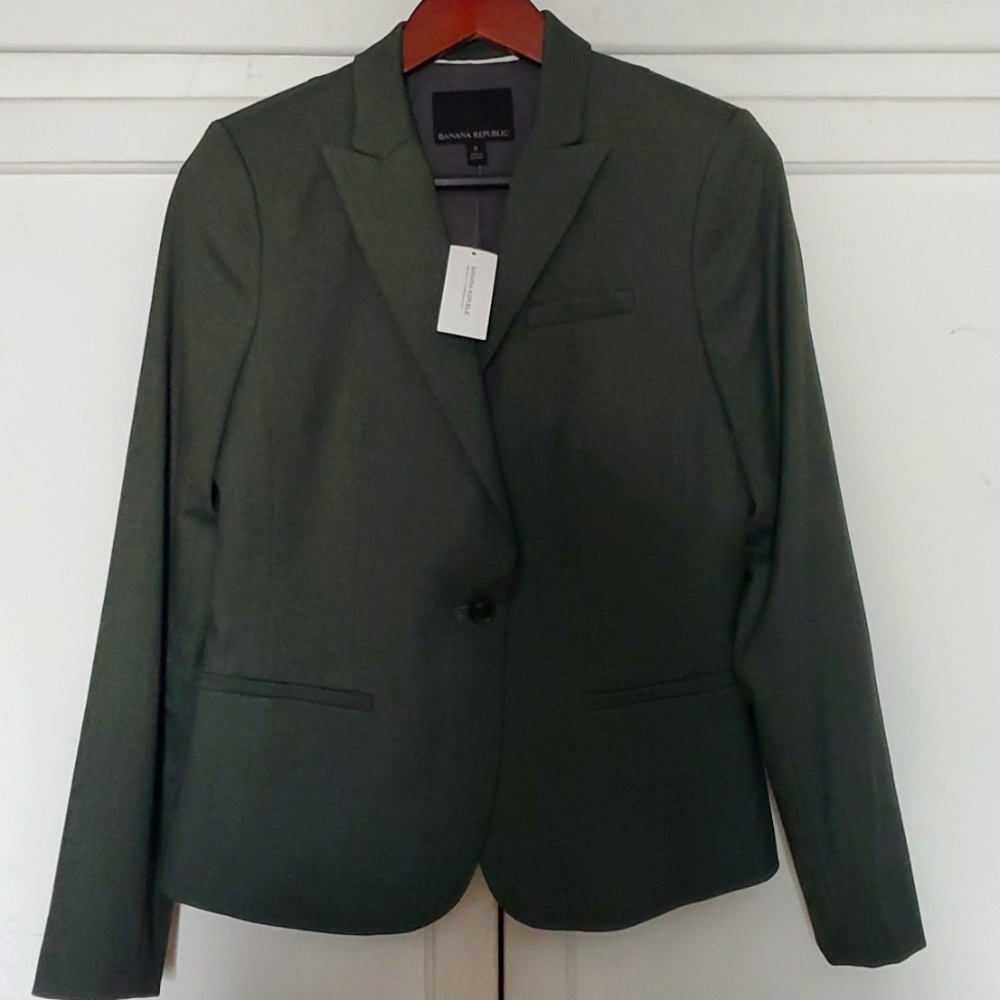 Banana Republic, Size 8, Olive Blazer